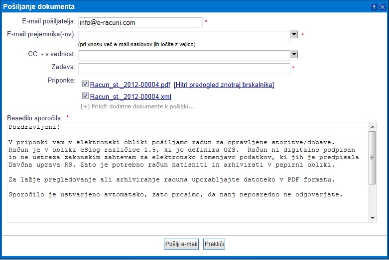e-racuni.com - Navodila za uporabo