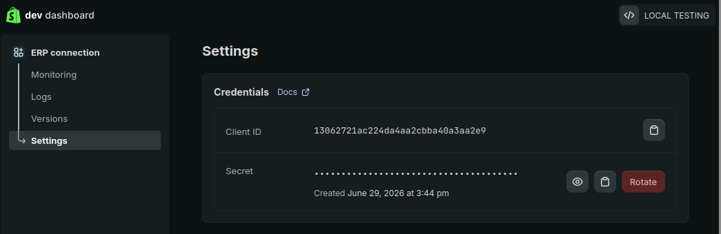 Client Secret in Client ID